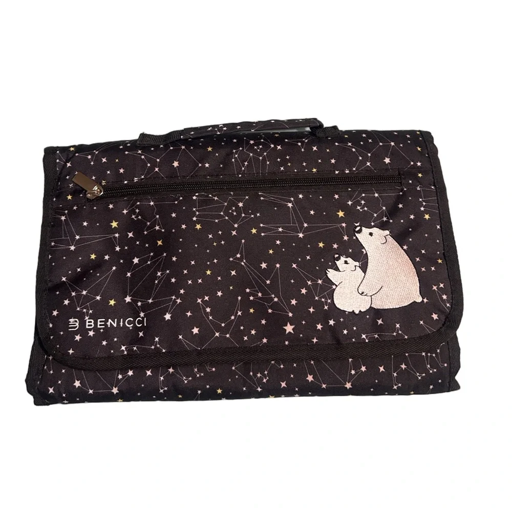 Benicci Portable Diaper Changing Pad - Constellation Bear Print